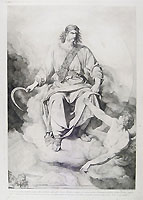 LUIGI SABATELLI, 'Et Vidi et Ecce Nubem Candidam', etching